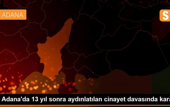 Adana'da 13 yıl sonra aydınlatılan cinayet davasında karar