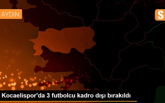 Kocaelispor'da 3 futbolcu kadro dışı bırakıldı