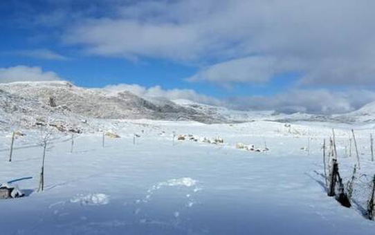 Antalya'nın yükseklerinde kar manzaraları