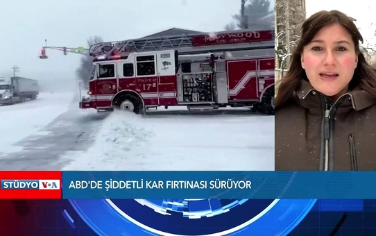 New York'ta Kar Yağışı Sürüyor