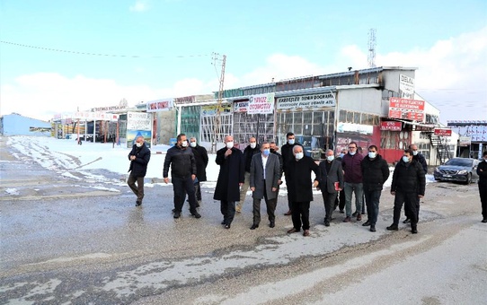 Milletvekili Arvas ve Belediye Başkanı Akman'dan sanayi sitesi esnafına ziyaret