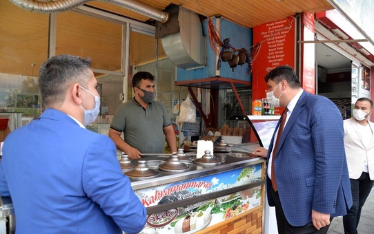 Kahramankazan Belediye Başkanı Oğuz'dan esnafa ziyaret