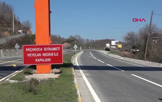 Heyelan bölgesinde alternatif yol yapım çalışmalarına başlandı