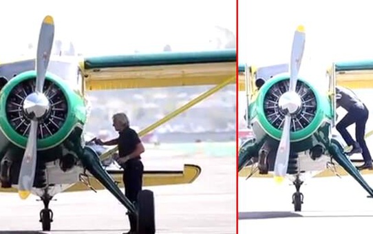 Harrison Ford tutkusundan vazgeçmiyor: Ünlü oyuncu uçağına atlayıp gitti