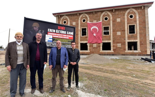 Son dakika haberi | Şehit Eren Öztürk'ün vasiyet ettiği cami inşaatı hayırseverlerin yardımını bekliyor