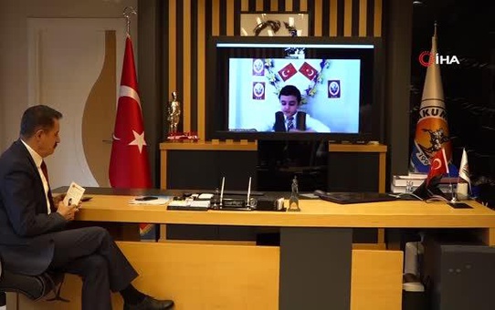 Başkan Deveci makamını Meşhur'a telekonferansla devretti