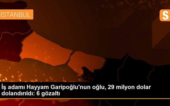 İş adamı Hayyam Garipoğlu'nun oğlu, 29 milyon dolar dolandırıldı: 6 gözaltı