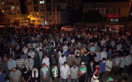 ŞANLIURFA SİVEREK'TE, İSRAİL PROTESTOSU