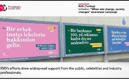WFA-'Reklamlar değişir, toplum değişir' kampanyasına ödül