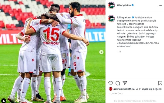 Samsunspor'da 1 ayrılık daha kesinleşti