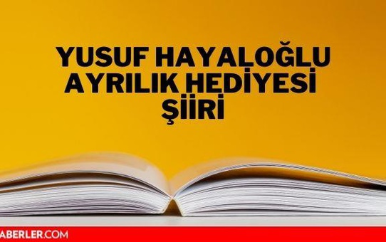 Ayrılık Hediyesi şiiri - Yusuf Hayaloğlu Ayrılık Hediyesi şiiri