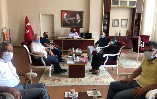 AK Parti Teşkilatı'ndan Kaymakam Halim'e hayırlı olsun ziyareti