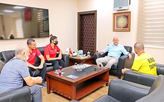 Gültak, Avrupa'nın yıldız sporcusunu ağırladı