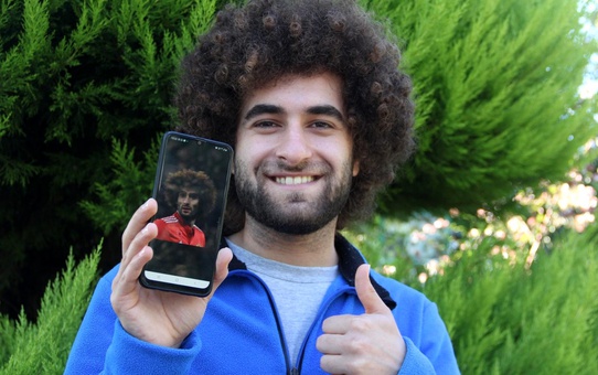 Belçikalı futbolcu Fellaini'nin benzeri Sinop'ta
