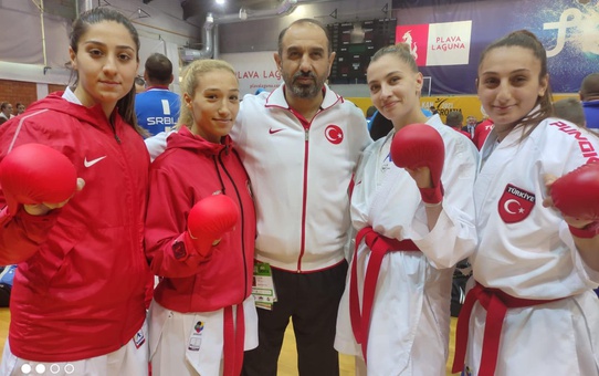Malatya Gençlik ve Spor İl Müdürü Kayhan, Balkan ikincisi olan karateciyi tebrik etti
