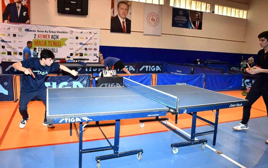 KEMİAD 2. Kemer Açık Masa Tenisi Turnuvası başladı