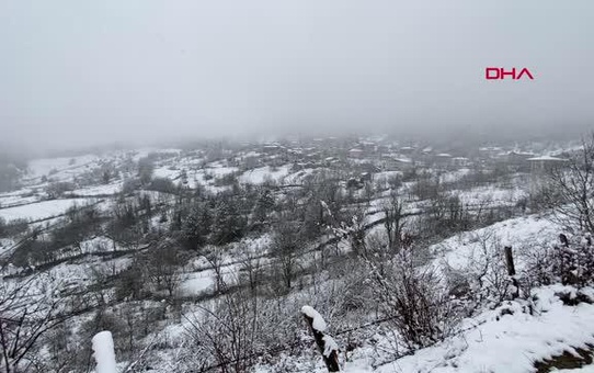 BARTIN'IN YÜKSEK KESİMLERİNDE KAR YAĞIŞI ETKİLİ OLDU