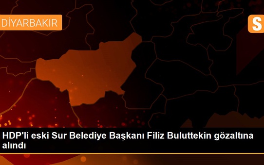 HDP'li eski Sur Belediye Başkanı Filiz Buluttekin gözaltına alındı