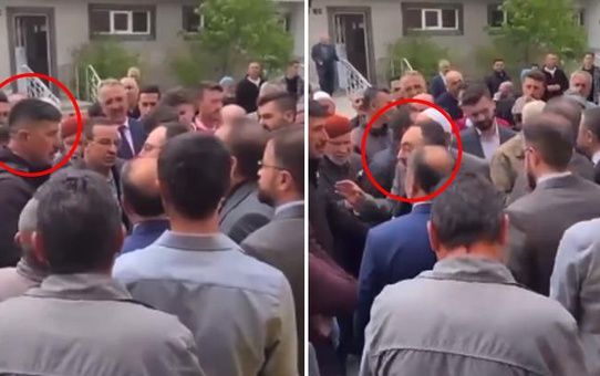 Milletvekillerinin de yer aldığı AK Parti heyeti bayramlaşma sırasında tepkiyle karşılandı
