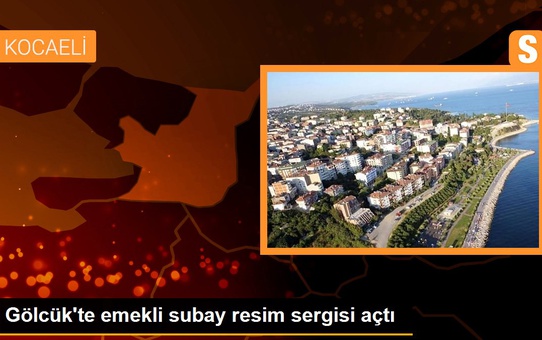 Gölcük'te emekli subay resim sergisi açtı