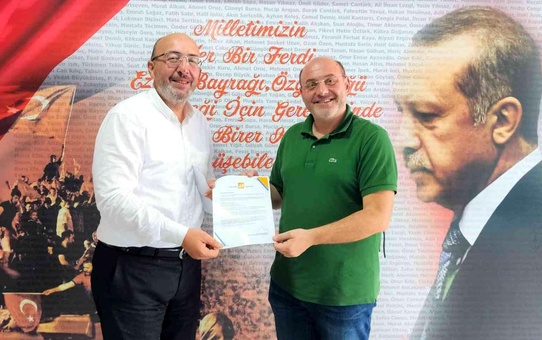 Erdoğan'ın Ali Çetinbaş'a gönderdiği mektubu Başkan Önsay takdim etti