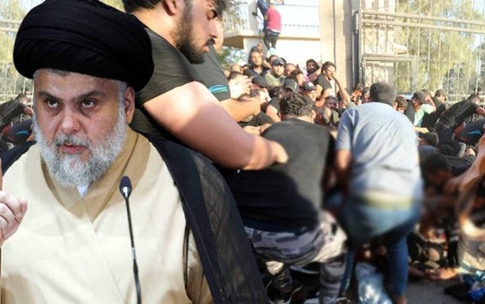 Şii lider Mukteda es-Sadr, destekçilerine 1 saat içinde parlamentodan tamamen çekilmeleri için talimat verdi