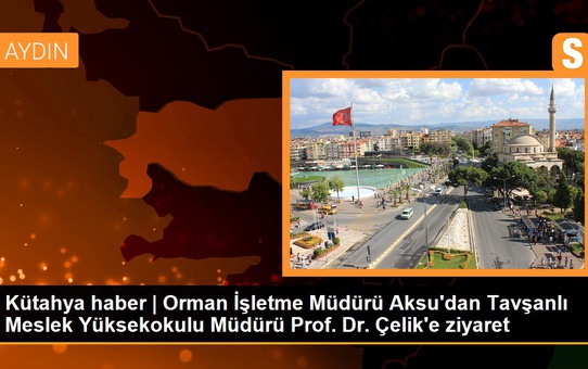 Orman İşletme Müdürü Aksu'dan Tavşanlı Meslek Yüksekokulu Müdürü Prof. Dr. Çelik'e ziyaret