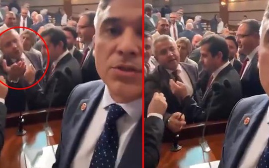 İBB Meclisi birbirine girdi! İYİ Partili Taylan Yıldız'ın kürsüde açtığı döviz, AK Partilileri sinirlendirdi