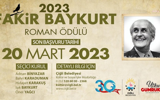 2023 Fakir Baykurt Roman Ödülü İçin Geri Sayım Başladı