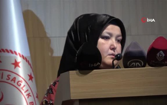 Böbrek hastasıyken bebeği olmuştu...Kürsüye çıktı ağlamaktan konuşamadı