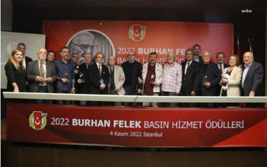 Tgc 2022 Burhan Felek Basın Hizmet Ödülleri Sahiplerini Buldu