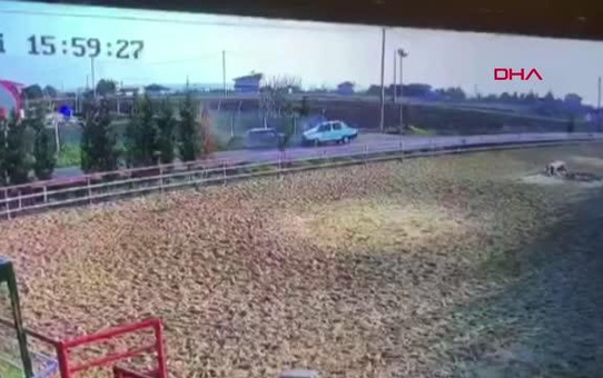 TEKİRDAĞ'DA İKİ OTOMOBİLİN ÇARPIŞTIĞI KAZADA 3 KİŞİ YARALANDI