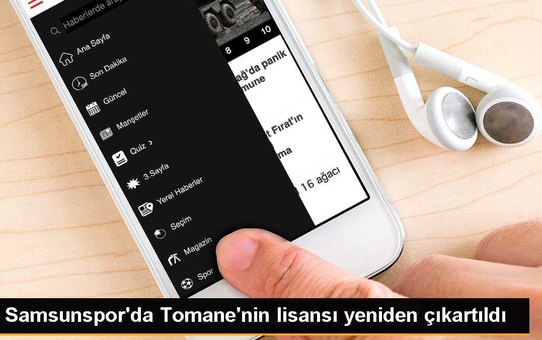 Samsunspor'da Tomane'nin lisansı yeniden çıkartıldı