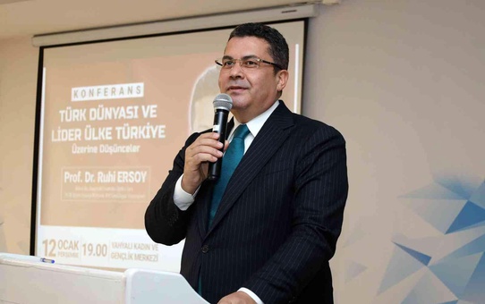 Prof. Dr. Ruhi Ersoy, Yahyalı'da konferans verdi