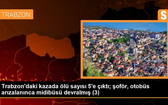 Trabzon'da Yolcu Midibüsü Kazası: Sürücü Tutuklandı