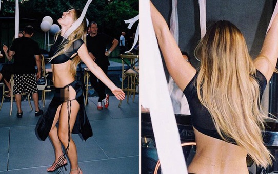 Süper model Bar Rafaeli doğum gününde frikik verdi