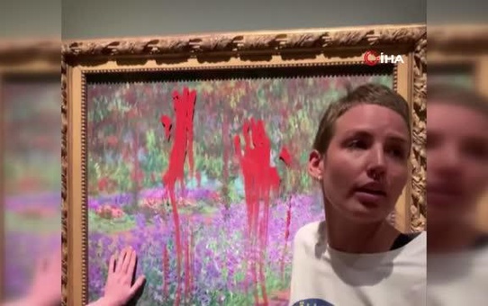 Çevre aktivistleri, Monet'in tablosunu hedef aldı: 2 gözaltı