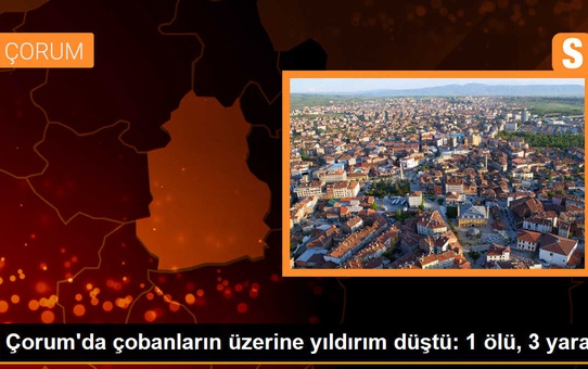 Çorum'da yıldırım isabet etti: 1 ölü, 3 yaralı