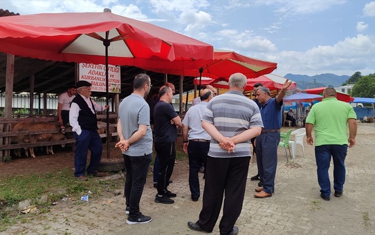 Salıpazarı'nda Kurban Pazarı Hareketli