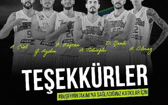 Yukatel Merkezefendi Belediyesi Basket, yerli oyunculara veda mesajı yayınladı