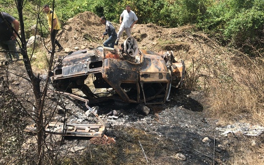 Kastamonu'da şarampole devrilen otomobil alev aldı, sürücü hayatını kaybetti
