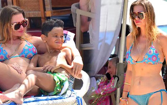 Seçkin Piriler, oğluyla Bodrum'da tatilde