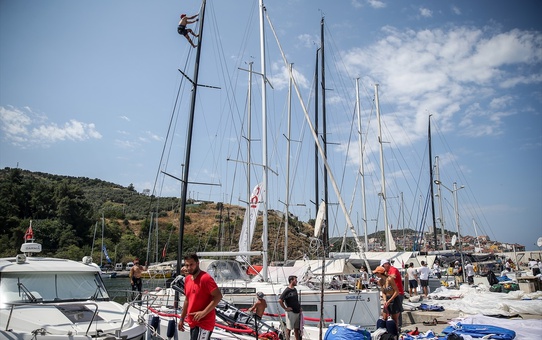 11. TAYK-Eker Olympos Regatta Yelken Yarışı'nın Tirilye etabı tamamlandı