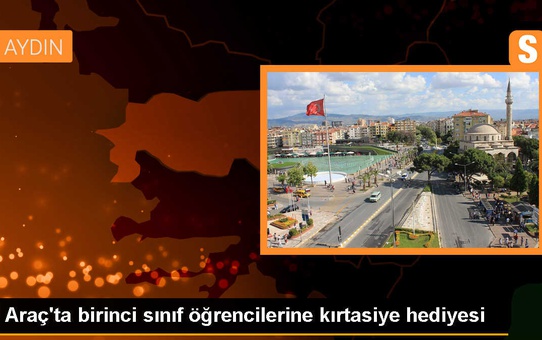 Araç ilçesinde birinci sınıf öğrencilere çanta ve kırtasiye seti dağıtıldı