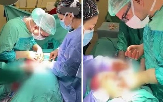 Bitlis'te bir hastanın rahminden 35 santimetre büyüklüğünde kist çıkarıldı
