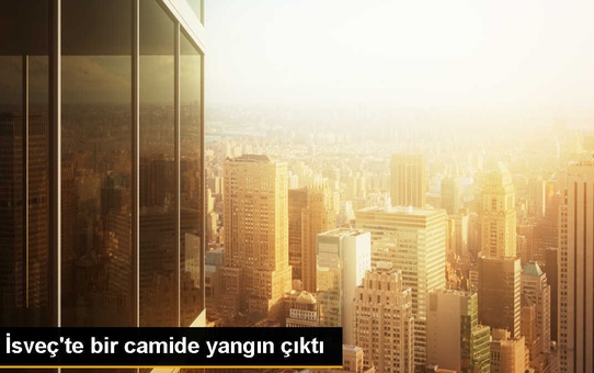 İsveç'teki bir camide çıkan yangın büyük hasara yol açtı