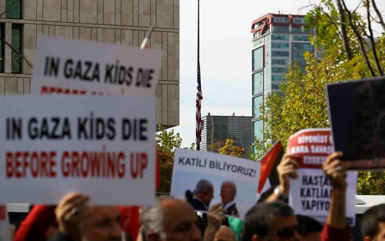 ABD'nin İsrail'e desteği protesto edildi