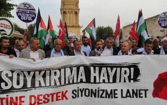 Nusaybin'de İsrail Protestosu