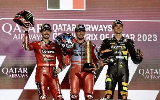 MotoGP Dünya Şampiyonası'nda Fabio Di Giannantonio Katar Grand Prix'sinde birinci oldu
