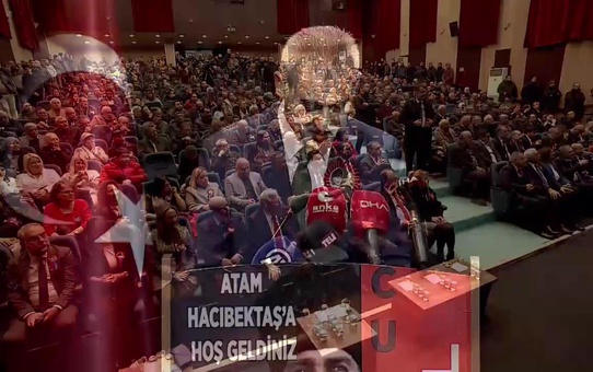 Hacıbektaş Belediye Başkanı Arif Yoldaş Altıok, Mustafa Kemal Atatürk'ün Hacıbektaş'a gelişinin 104. yıl dönümünde konuştu